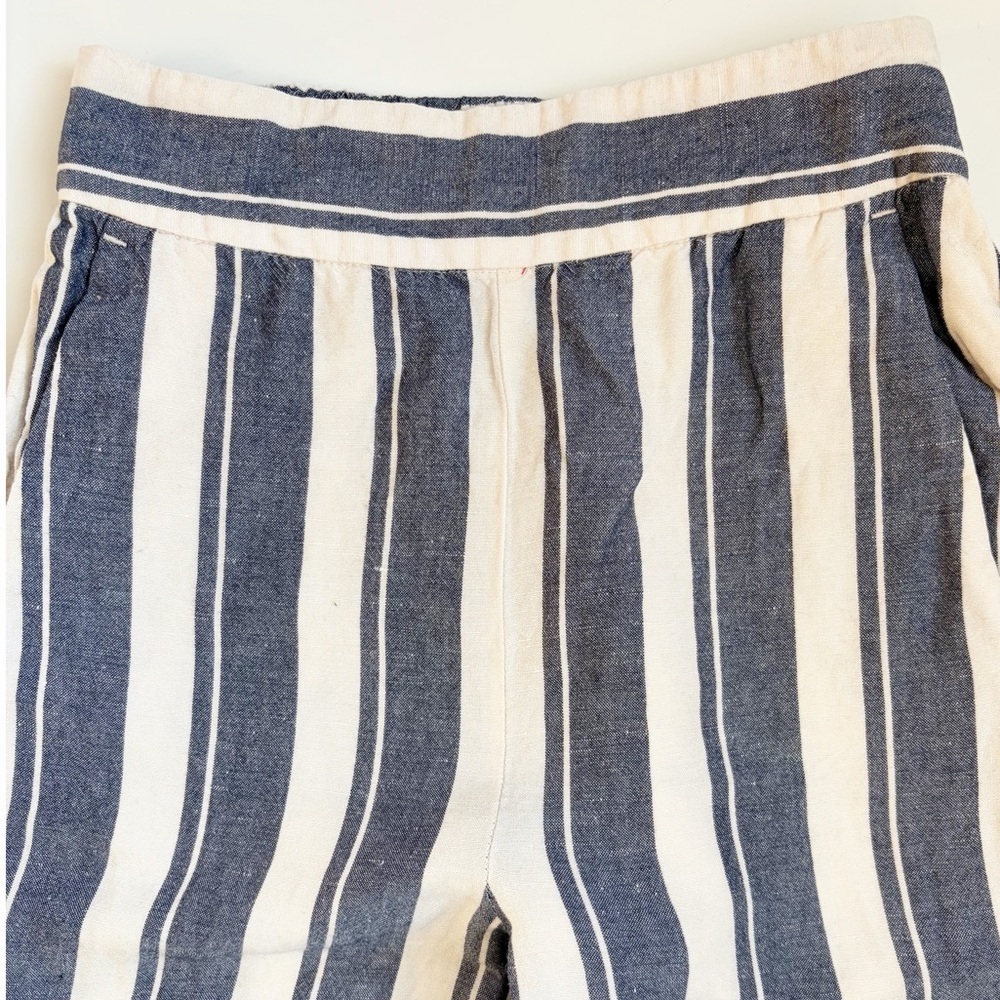 Madewell Side-Button Huston Crop Pants
Linen Blend Indigo Striped XXS - Picture 7 of 12